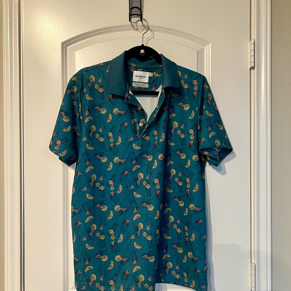 Goodfellow & Co Blue Polo Shirt Casual Comfort